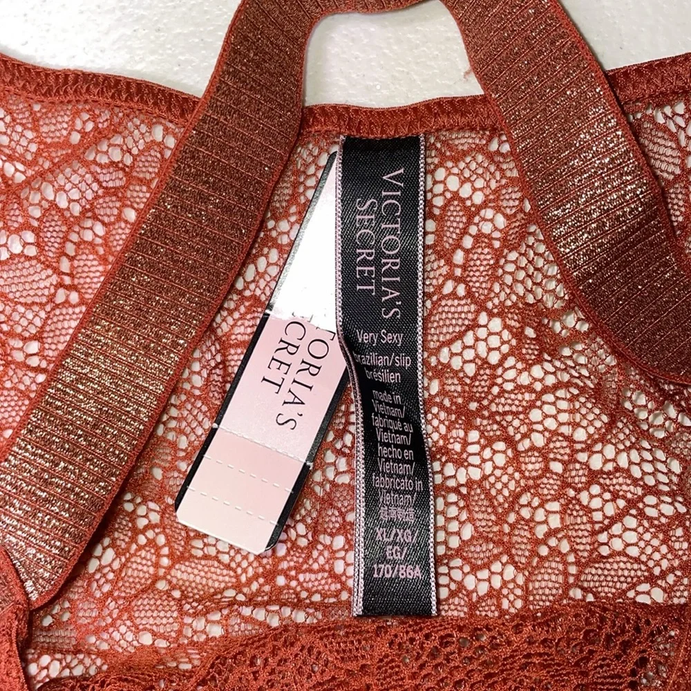 Victoria’s Secret Panties NEW Gorgeous Rust Color VS Lace Very Sexy Panty ♥️ - Picture 8 of 12